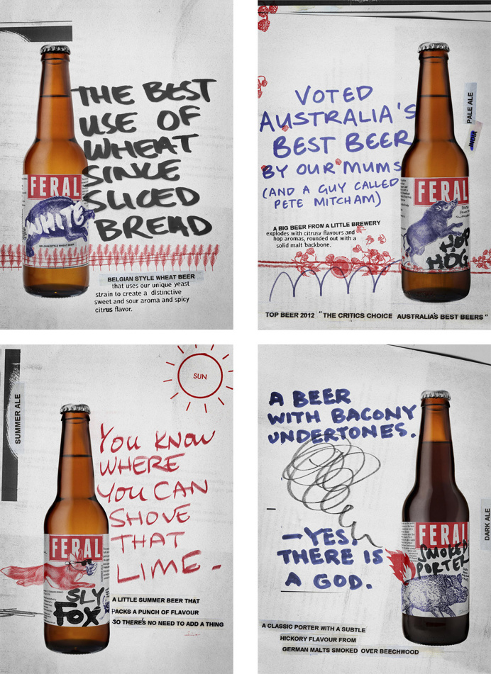 New Logo and Packaging for Feral Brewing Company by Block grunge