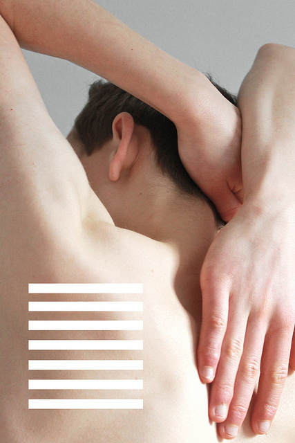 Untitled by 1,2,3 #lines #body #back #photography #hands #graphics #man