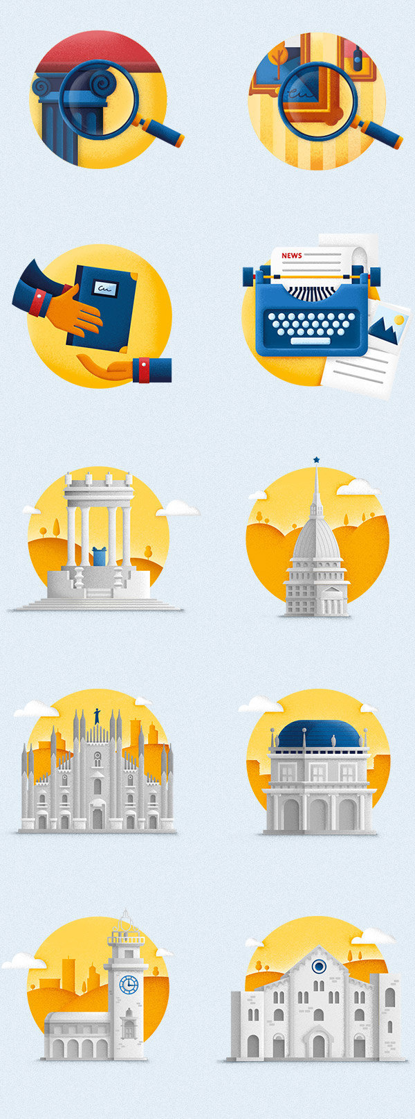 UBI Banca Restyling on Behance #icon #illustration #bank