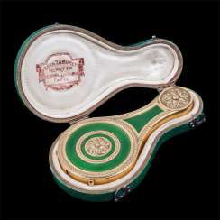 Decorative magnifying glass in box Fa. Boin Taburet