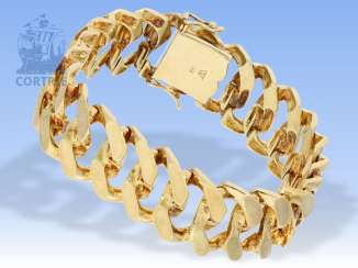 Armband: sehr schweres vintage Goldschmiedearmband