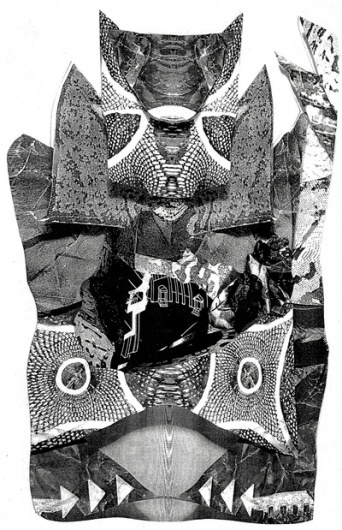 Tragic the Gathering Stretched Canvas by Pefff | Society6 #photocopy #print #screen #collage #monochromatic