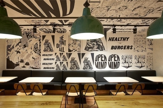 Fabio Ongarato Design | Grill'd #interior #placemaking #graphic #restaurant #illustration #typography