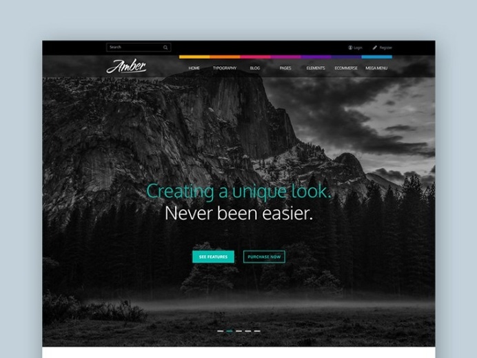 Amber : Free Rental Service PSD Template
