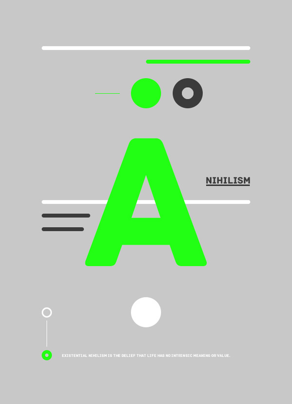 Nihilism #design #type #poster #shape #man #human #nihilism