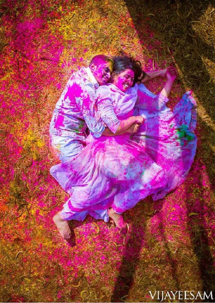 Overload the Cuteness - pre wedding shoot ideas in holi