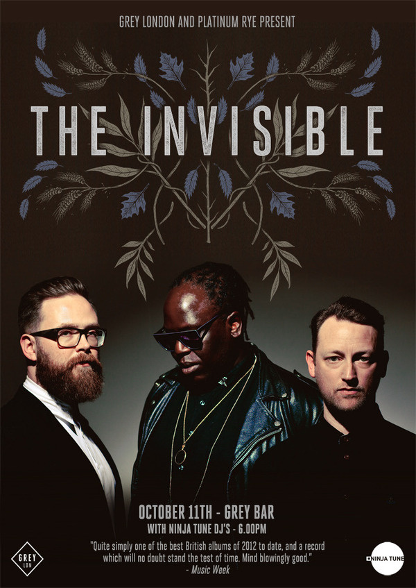THE INVISIBLE Sam Dunn #dunn #design #graphic #poster #sam #typography