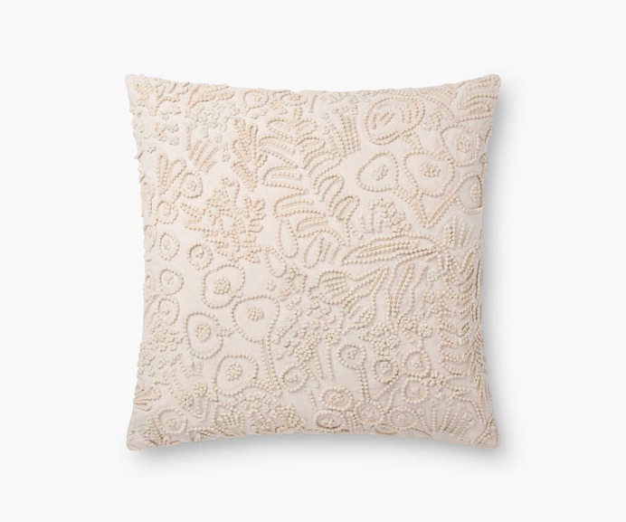 Ivory Tapestry Embroidered Pillow | Rifle Paper Co.