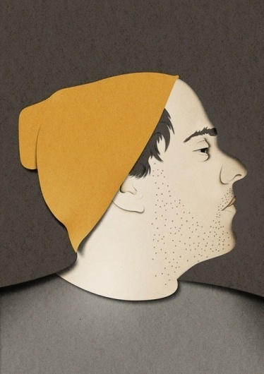 Eiko Ojala » Portraits #papercut #portrait