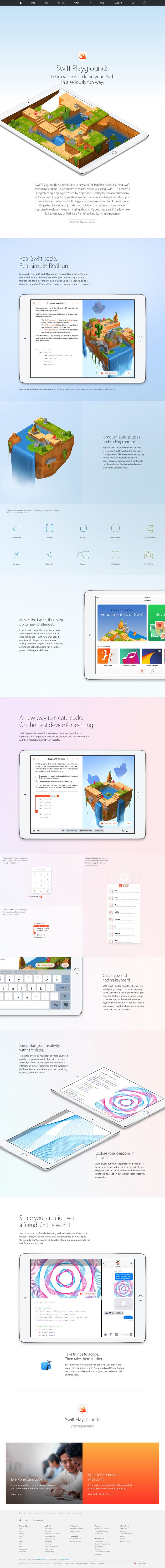 Swift Playgrounds - Preview - Apple