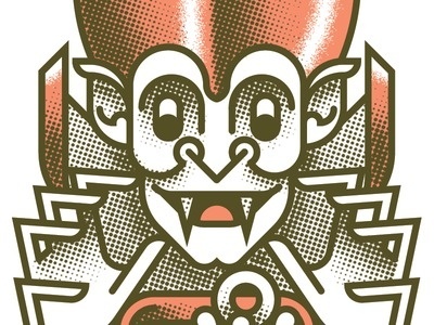 Mampire #halftone #vampire #line #design #art #character