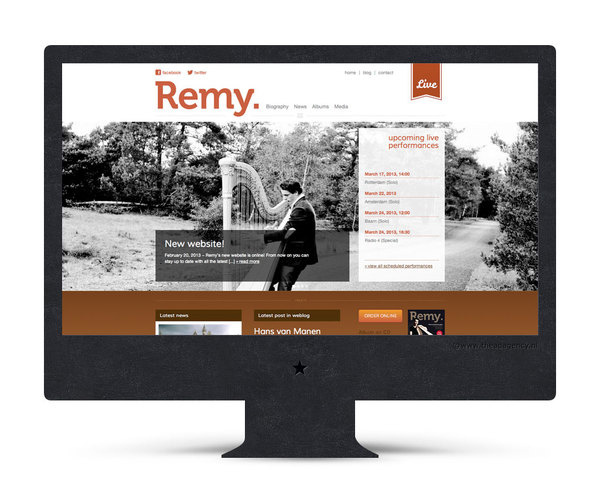 Website Remy van Kesteren (The Ad Agency, www.theadagency.nl) #agency #the #website #ad #webdesign #music