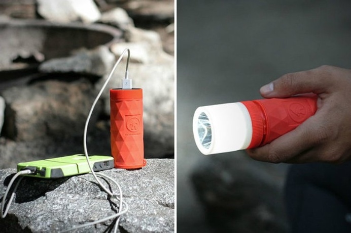 The Buckshot Pro is a portable speaker, power bank, and flash light tool – an essential item when going on vacation, or to keep on hand fo #product #design #industrialdesign #productdesign