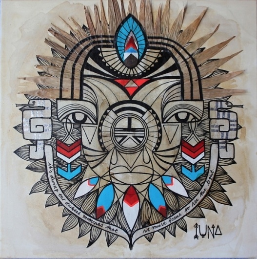 Iuna - Mask | Daily Art Fixx Shop - Contemporary Art Gallery #painting #artist #art