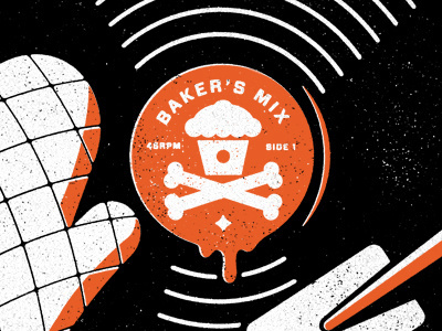 Johnny Cupcakes, baker's mix. #cupcakes #print #screen #johnny #tee