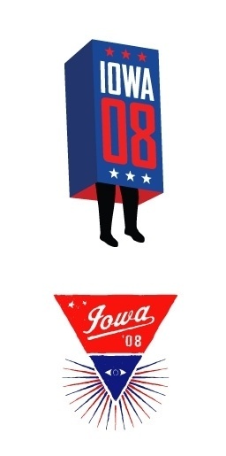 STUDIO #iowa #badge #white #red #usa #blue