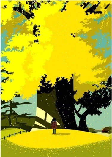 ★Baubauhaus. #yellow #tree