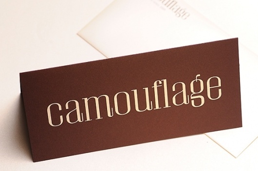 Behance Network :: Project Editor #font #camouflage #sleek #brand #identity #elegant #textile #type