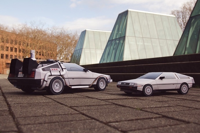 Back To The Future DeLorean Papercraft - JOQUZ #papercraft #delorean #cars #backtothefuture