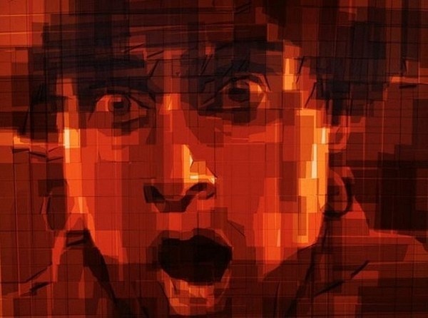 Adhesive a beautiful tape painting #portraits #tape #art #paintings
