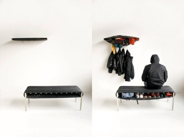 Michael Konstantin Wolke Upcycles Found Objects to Create Beautifully Designed Furniture, Lighting, and Storage #recycle #gum #gomma #reuse