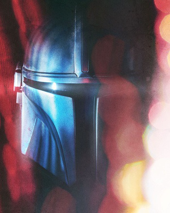 CJ Foeckler Photography | #starwars #vintage #retro #poster #mandalorian #helmet