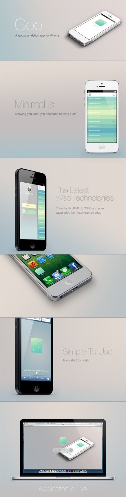 http://www.behance.net/gallery/Goo-App/10214263 #uiux #ux #webapp #design #ui #iphone #app #mobile #minimal #ios