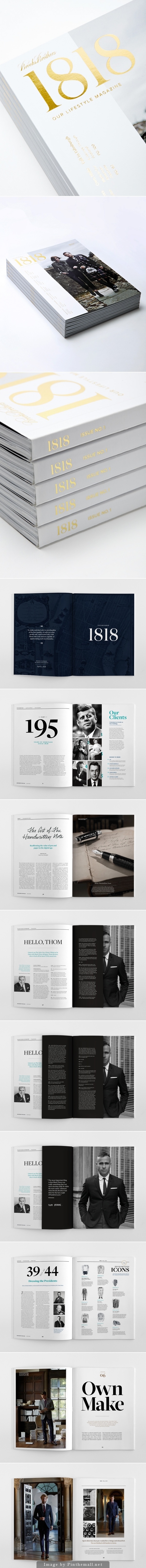 1818, BROOKS BROTHERS LIFESTYLE MAGAZINE. DESIGN BY Stephanie Toole... - a grouped images picture - Pin Them All #cc