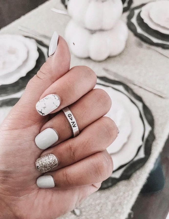 God is Greater than the Highs and Lows Silver Ring