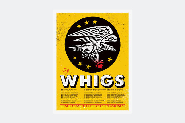 whigs 14 #poster #illustration #gig #texture