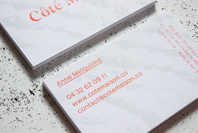 Côté Maison by Studio 24/24 #business card #branding