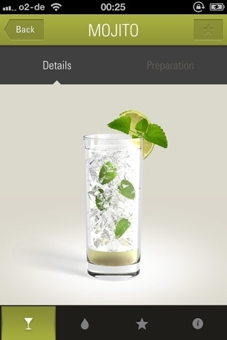lovely ui (navigation on The Cocktail App) #mojito #recipes #iphone #app #cocktail