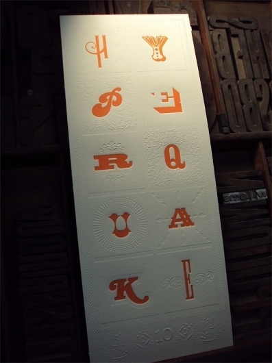 HyperQuake 10th Anniversary Letterpress Poster - FPO: For Print Only #10th #emboss #orange #letterpress #poster #anniversary #hyperquake