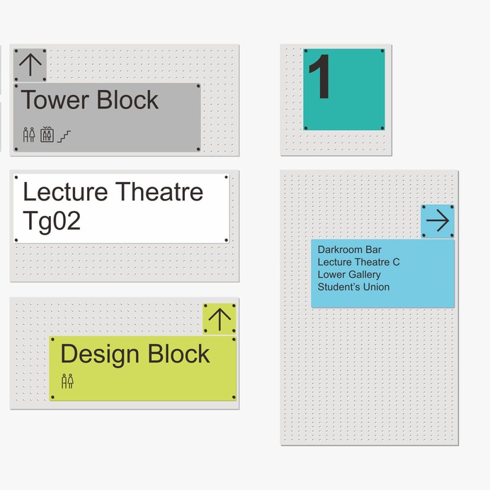 Wayfinding | Signage | Sign | Design | 伦敦传播学院贴壁式导视素材