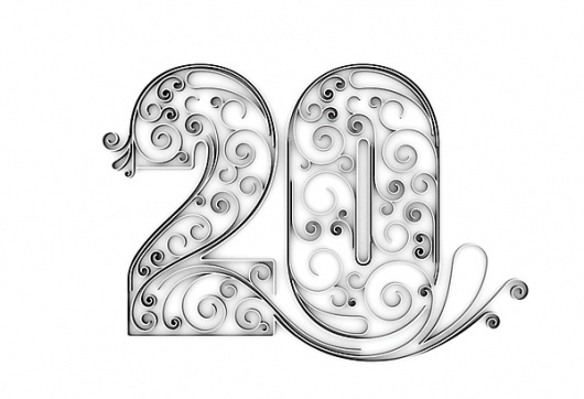 Ukrsibbank 20 years Logo on the Behance Network #type #design #logotype #typography