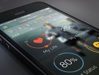WIP fitness app iOS 7 #interface