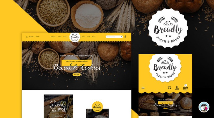 #Breadly - #Fresh #Breads & #Bakes - #Prestashop #Responsive #Theme #eCommerce #Website #Design #Template