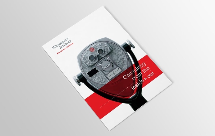 Whitespace Advisory brochure #brochure #design #cover #print