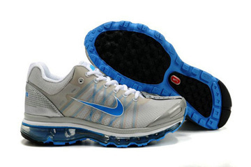 Mens Air Max 2009 Silver White Blue Shoes #shoes