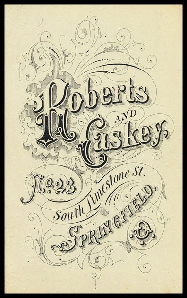 Roberts and Caskey | Sheaff : ephemera