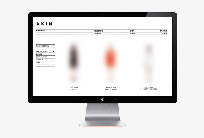 Akin by Alphabet #website #web design
