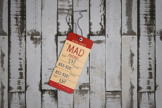 Die Cut Tag Mockup PSD
