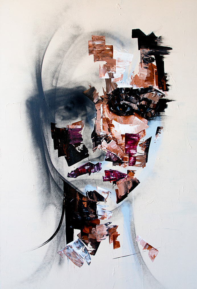 Abstract Portrait Paintings by Joseph Lee