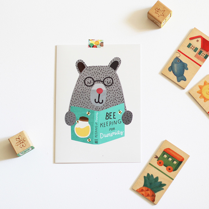 #nordic #design #graphic #illustration #danish#simple #nordicliving #living #interior #kids #room #poster #bear #teddy #bee #study