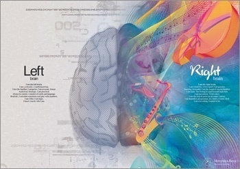 » Mercedes Benz Left Right Brain advertising/design goodness - advertising and design blog #right #illustration #left