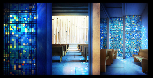 bmd | Chapel | free work #interior #chapel #church #design #brutalism #bmd #architecture #rendering