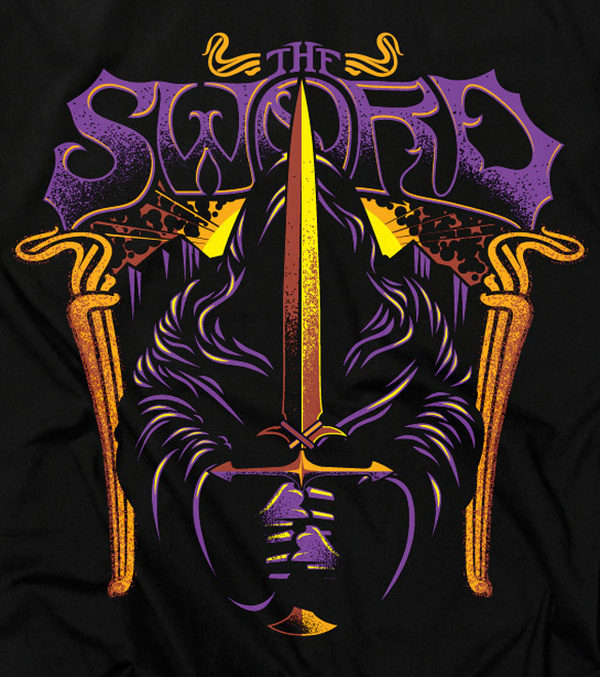 The Sword Signalnoise The art of James White #typography #gothic #illustration #purple #metal #heavy