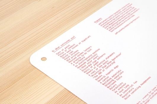 Creative Review - Loose Leaf #binding #format #print #design #looseleaf #photography #tabs #typography