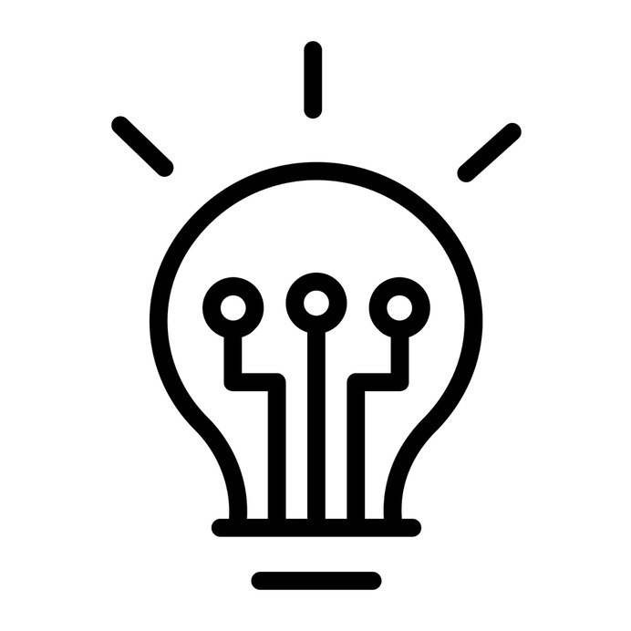 See more icon inspiration related to chip, lightbulb, idea, ui, electronics, illumination and technology on Flaticon.
