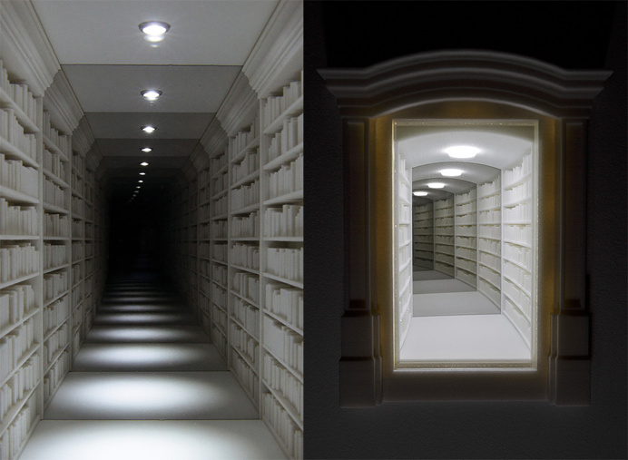 Infinite Mirrored Dioramas by Guillaume Lachapelle